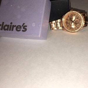 Big rose gold watch